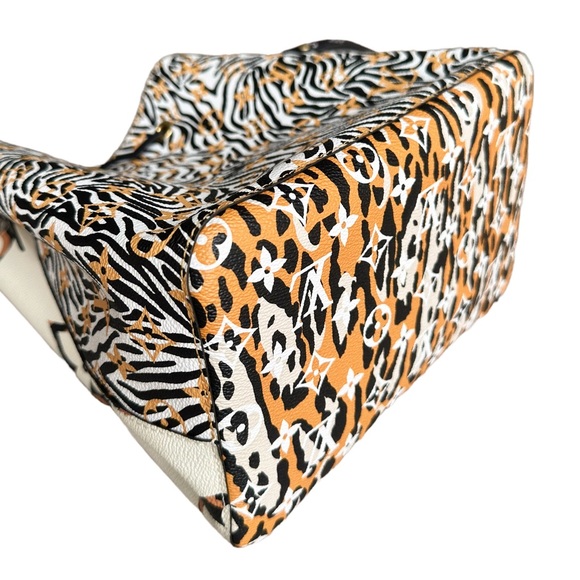 Louis Vuitton Neo Noe Bucket Bag Shoulder Tote Monogram Giant Jungle White - Picture 10 of 12